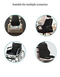 Cojines de asiento con diseño ergonómico para coche, silla de oficina para adultos, almohadas con memoria en la cintura - Product Image 5