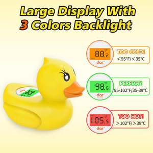 Kỹ Thuật Số Bé Tắm Nhiệt Kế Với <span class=keywords><strong>3</strong></span>-Màu Backlit Hiển Thị Bền Nhựa Nổi An Toàn Tắm Ống Hộ Gia Đình Mục - Product Image 4