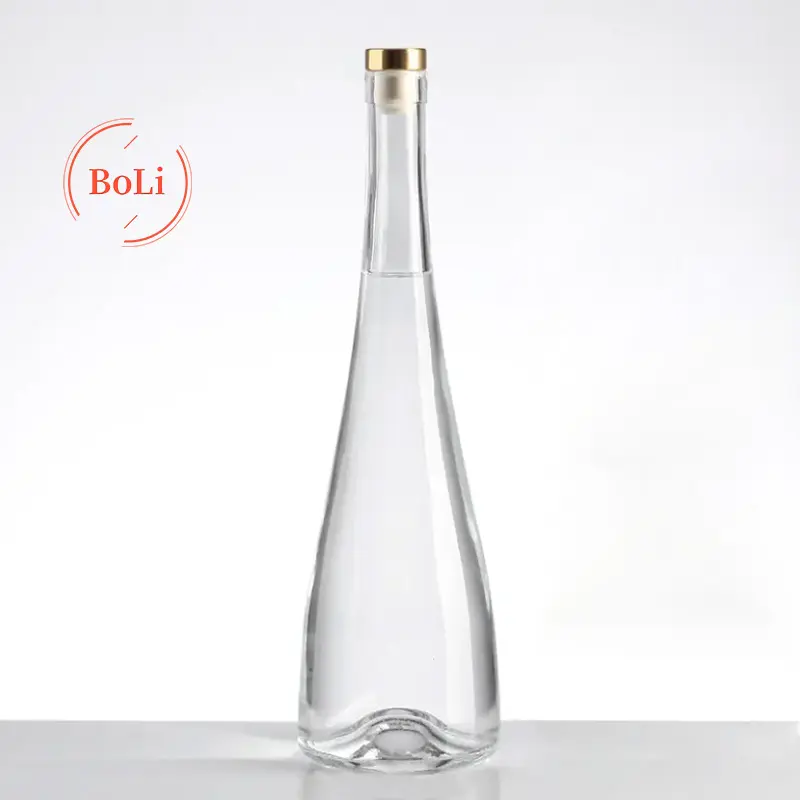 Personalizado 500 Ml 700 Ml Recubrimiento Licores Vino Botellas de cristal para Vodka Whisky Botellas Tequila Botella con tapas