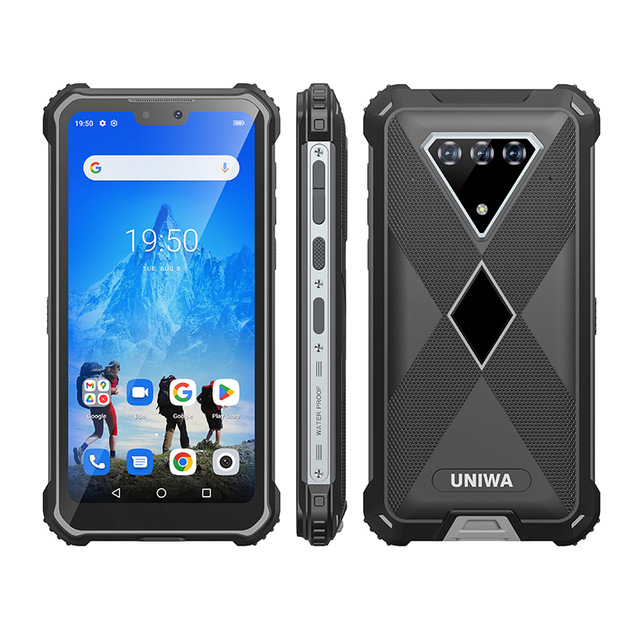UNIWA F910 IP68 6.3 Inch FHD+ IPS Screen NFC 10000mAh Battery Android 12 Rugged Smartphone