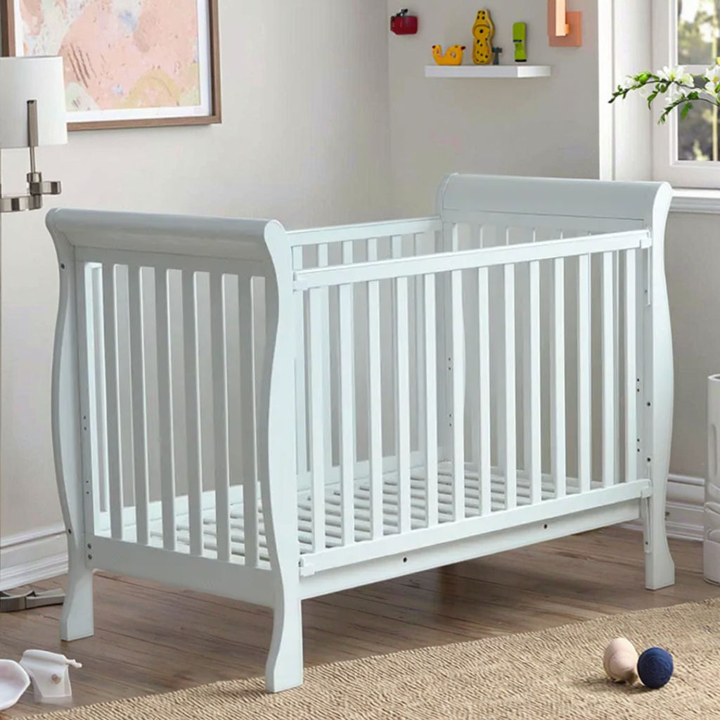 HOT Sleigh Cot Cot Converts To Single Bed Sleigh Cot Bed Stylish