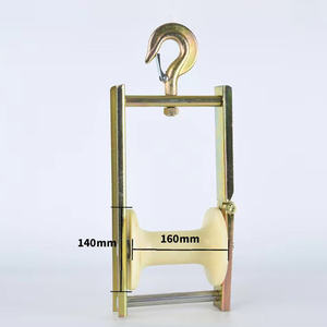 Poulie électrique à double usage suspendue au siège, poulie de pose de câbles, poulie de type suspendu en nylon, crochet de câble de soutien vers le haut - Product Image 5