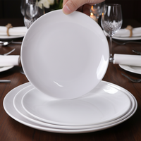 Assiettes de Table Rondes Blanches Modernes en Mélaminé, Logo Personnalisé, Vente en Gros du Fabricant, Nouvelle Collection de Vaisselle de Cuisine pour Restaurant