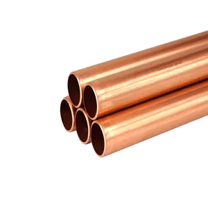 T2 Red Copper Pipes For Air Conditioners C11000 Red Bronze Hollow Bar Copper Heat Pipe Tube Manufacturers