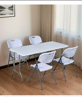 Table de pique-nique pliante pour événements en plein air, mariage, table de pique-nique en plastique, table de camping, table légère et portable
