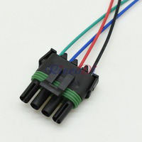 Connecteur Électrique Étanche 4 Broches Mâle-Femelle pour Câble Carré 12015797 12010974