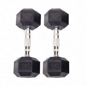 Black Cast Iron <b>Adjustable</b> Hexagonal <b>Dumbbells</b> Metal Handles 5-115lb <b>Set</b>-Durable Waterproof Unisex Arm Workout Equipment USA - Product Image 1