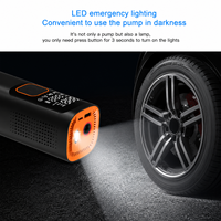 Compresseur d'air portable pour voiture, gonfleur de pneus avec surveillance de la pression des pneus, 5 modes prédéfinis, 101-150 PSI, écran LED, ABS