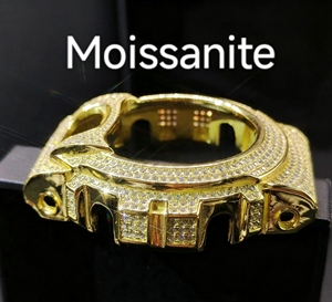 Boîtier <span class=keywords><strong>de</strong></span> montre Moissanite VVS Iced Out <span class=keywords><strong>en</strong></span> gros HipHop pour lunette <span class=keywords><strong>de</strong></span> montre DW5600, lunette <span class=keywords><strong>de</strong></span> montre Moissanite Iced Out unisexe - Product Image 2