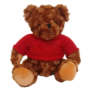 Orsacchiotto animale personalizzabile <span class=keywords><strong>30</strong></span> <span class=keywords><strong>cm</strong></span> <span class=keywords><strong>peluche</strong></span> morbido fabbrica Logo personalizzato <span class=keywords><strong>peluche</strong></span> con t-shirt nera - Product Image 4
