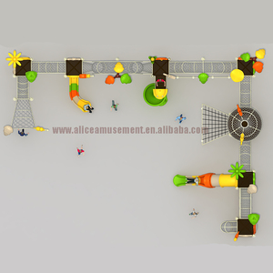 Grande glissoire en plastique pour enfants d'extérieur avec matériau PE pour les jardins publics et éducatifs - Product Image 2