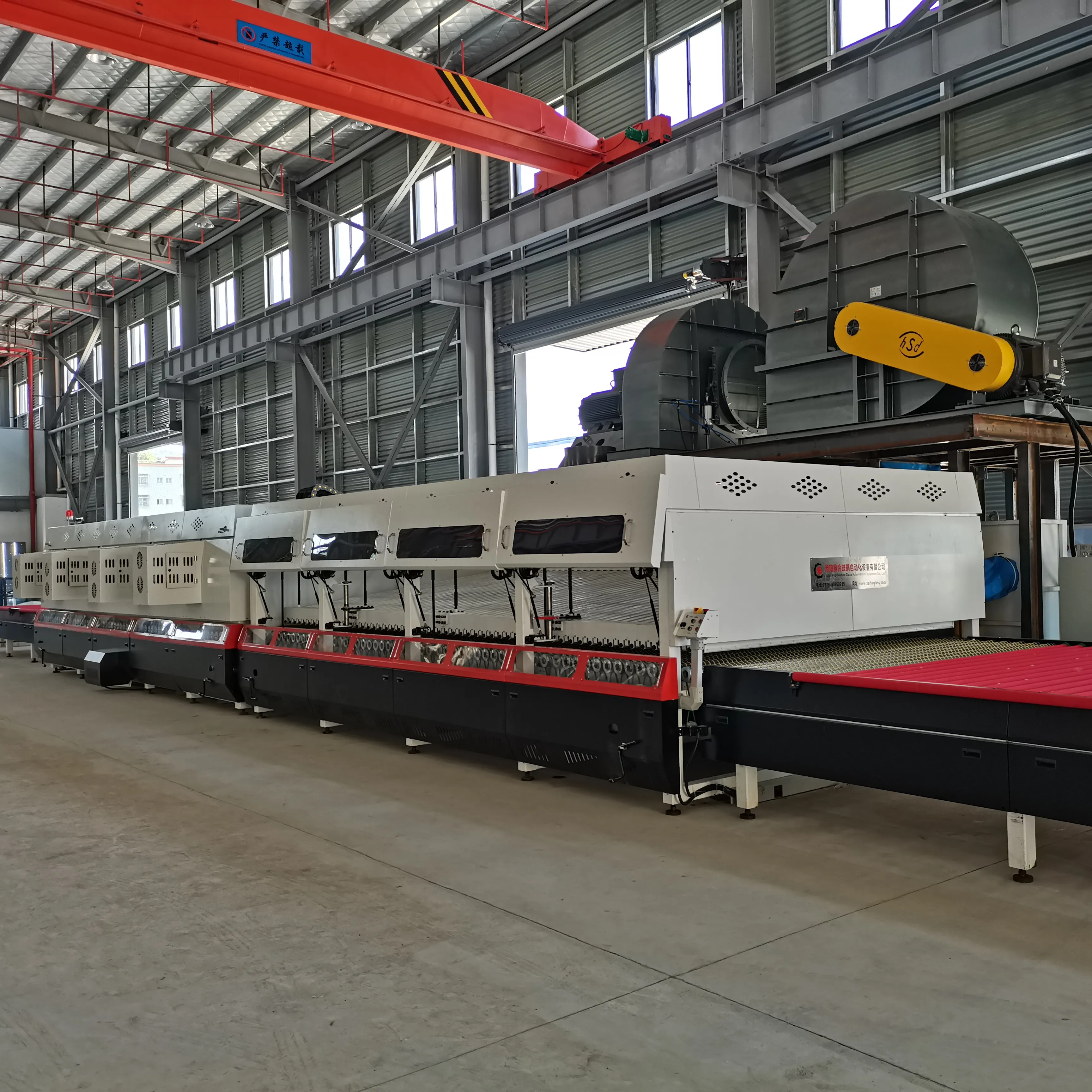 Machine de trempe du verre par convection de grande taille, nouvel état, 2800x6000mm/four de trempe du verre/machine de fabrication du verre trempé