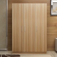 Casier en bois direct d'usine pour le stockage de vêtements Armoire en bois Double portes