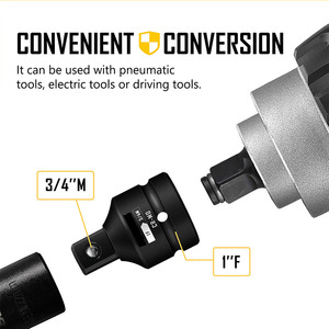 3/4"M to 1"F 1"M to 3/4"F <b>Impact</b> <b>Socket</b> Adapter Cr-Mo Material Quick Change Adapter Converts Head <b>Impact</b> Driver - Product Image 5