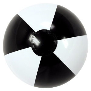 1m Aufblasbarer Strandball Kundenspezifischer Großer Plastik Schwarz-Weißer Strandball Mit Individuellen Farben - Product Image 2