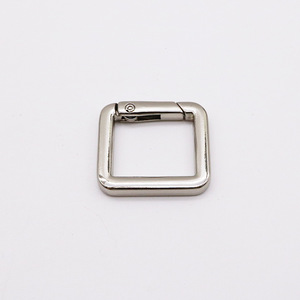 Hebilla Cuadrada de Resorte de Aleación de Zinc, Accesorio para Bolsos, Niquelado, Resistente, Herraje para Bolsos DIY - Product Image 2