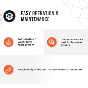 Aspiradora comercial todo en uno con nivel de ruido inferior a 60dB para limpieza de grandes oficinas - OEM/ODM disponible - Product Image 2