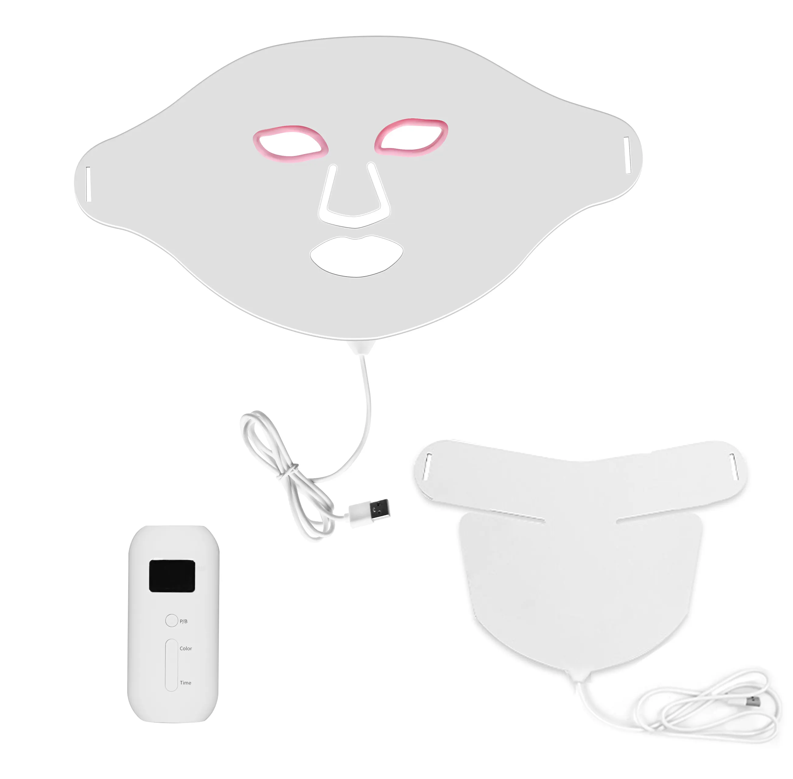 Maschera Ideatherapy 7 colori LED Light Red Blue Light Therapy Led Face Led Light Therapy Silicone LED Mask Face Beauty