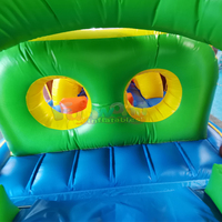 Château gonflable pour enfants, parcours d'obstacles, aire de jeux combinée, château gonflable, jungle, jouet d'amusement portable, capacité 1000 kg, PVC