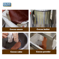 Machine automatique de vente chaude pour la fabrication de beurre de fèves de cacao brut liqueur de beurre de cacao pour ligne de traitement de poudre de cacao à base de noix