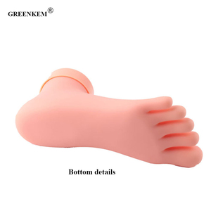 Exhibición de pie de entrenamiento de Arte de uñas de silicona de goma suave de alta calidad práctica de uñas pie falso - Product Image 5