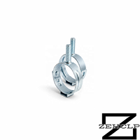 Collier de fixation pour tuyau en acier au carbone zingué avec goujon de soudure, robuste, universel, OEM, résistant à haute pression pour tuyaux, tubes et conduites