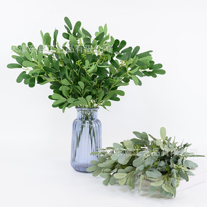 Bouquet de feuilles de jujube artificielles Dongchen Crafts, verdure en soie pour décorations de mariage et de maison - Product Image 3