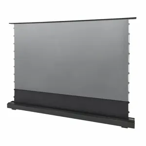TELON 120 Inch Motorized Floor Rising Projection Screen Integrated Cabinet For 4K/8K UST Laser Projector Screen