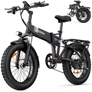 20 inch 48V 15ah Electric Mountain Bike Foldable E Bike 7 Speed Disc Brake Folding Electric Bike for Adults - Product Image 1