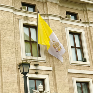 Bán buôn 100% polyester vatican cờ thành phố, sẵn sàng để tàu, in kỹ thuật số 3X5FT 90x150cm vàng trắng - Product Image 4