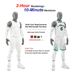 カスタムユースバスケットボールジャージ - 長持ちする昇華プリントによる完全カスタマイズ可能な子供・ティーンチームユニフォームセット - Product Image 3