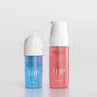 XINGYUAN Bouteille à pompe sans air pour liquide et poudre Bouteille à double chambre en plastique vide personnalisée