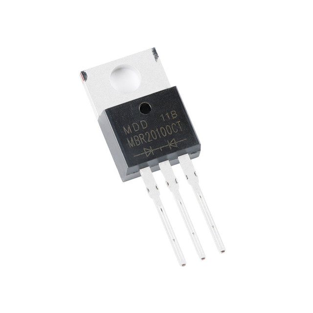 MBR20100CT Schottky Barrier Rectifier Diode 100V 20A TO-220AB Dual Common Cathode Through Hole Power Supply