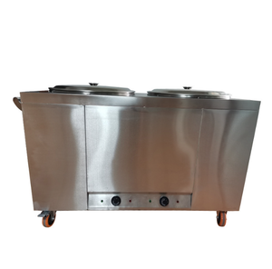 Calentador de Alimentos Eléctrico de Acero Inoxidable DFS05, Baño María, Bandeja para Buffet con 4 Recipientes de Acero Inoxidable, Capacidad de 12L - Product Image 1