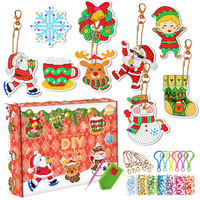 Diamant peinture 5D Kits Animal diamant Art peinture décor à la maison cadeau de noël noël diamant peinture porte-clés pour les enfants