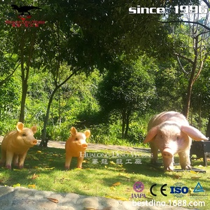 Animatronic-Animal cerdo de tamaño real, modelo de decoración de granja - Product Image 1
