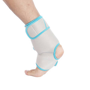 Pie Frío Caliente Compresión Brace Soporte de congelación ajustable Tobillo Paquete de hielo Envoltura con paquete de hielo de gel - Product Image 3