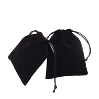 Pochette en tissu peluche avec cordon de serrage pour bijoux, sac à bonbons de mariage, rangement pour montres et cosmétiques, emballage sérigraphié pour rouges à lèvres et poudres