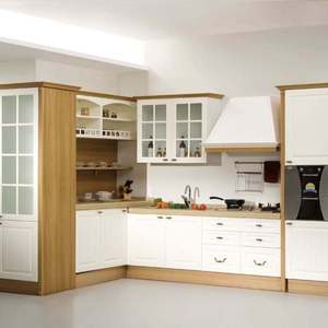 2020 The Latest White Thailand Style 2 Tone Oak Kitchen Cabinets - Product Image 4