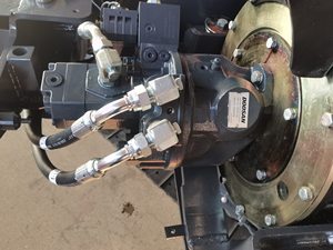 Excavatrice sur pneus hydraulique Gaohong CE avec pompe moteur PLC - Machine de construction à couple élevé # GHW-100 Meilleur prix - Product Image 5