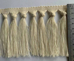 Trắng giá rẻ Bông Máy cắt tỉa Thảm 10cm rìa cho tấm Ga Trải Giường - Product Image 2