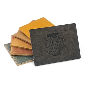 Étiquette en cuir personnalisée avec logo, véritable cuir embossé, patch personnalisé pour sacs, sacs à main, vêtements - Product Image 4