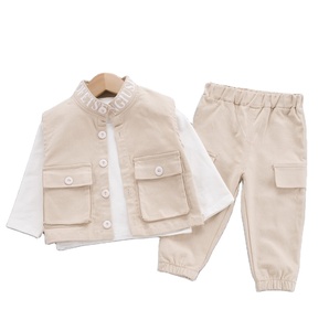 Gilet en coton pur pour garçons, style sport décontracté, printemps et automne, costumes formels pour enfants - Product Image 1