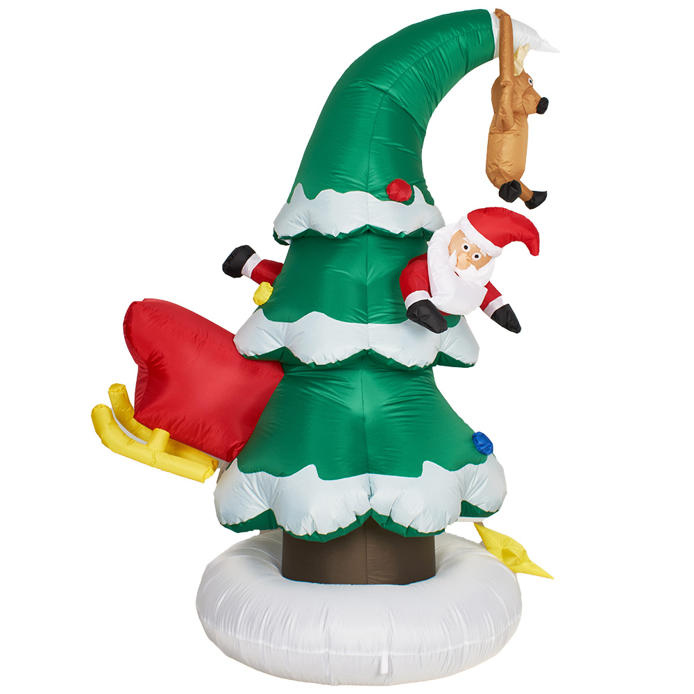 6FT Noël gonflable décoration Santa a couru dans l'arbre