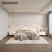 Ensemble de chambre à coucher moderne King Size en gros, mobilier de chambre assorti pour projets de design d'intérieur de villas et appartements