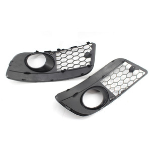 Volkswagen Fog Light Bezels Black <b>ABS</b> Mesh Grille Front Bumper Cover 2006-2009 Golf 5 GTI US Version - Product Image 3