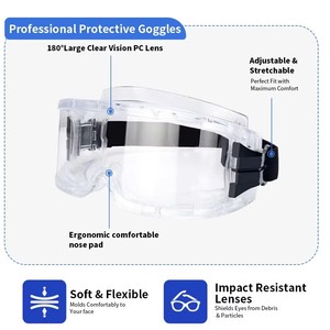 Máscara de Gas de Media Cara con Doble Filtro y Gafas Protectoras para Pintar, Pulir, Cortar y Proteger - Product Image 4