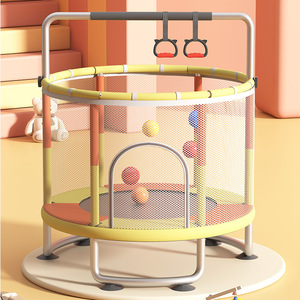 <span class=keywords><strong>Trampoline</strong></span> d'intérieur <span class=keywords><strong>pour</strong></span> enfants avec filet <span class=keywords><strong>de</strong></span> protection, lit <span class=keywords><strong>de</strong></span> saut <span class=keywords><strong>pour</strong></span> bébés et jeunes enfants, petit <span class=keywords><strong>trampoline</strong></span> domestique, jouet <span class=keywords><strong>trampoline</strong></span> rebondissant - Product Image 3