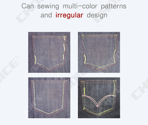 GC2516G-V8 Jeans Semi-Automatique Double Aiguilles Double Couleur Poche Mise À Coudre Machine - Product Image 4