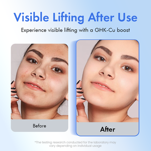 Vente en gros de masque en feuille de peptide de cuivre bleu GHK-Cu Masque facial anti-âge pour le traitement de soin de la peau hydratant raffermissant et anti-rides - Product Image 5